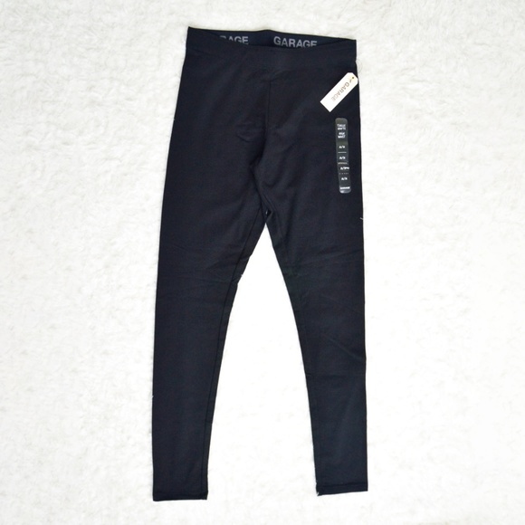 NWT High Waisted Black Leggings Sz M - Picture 2 of 3